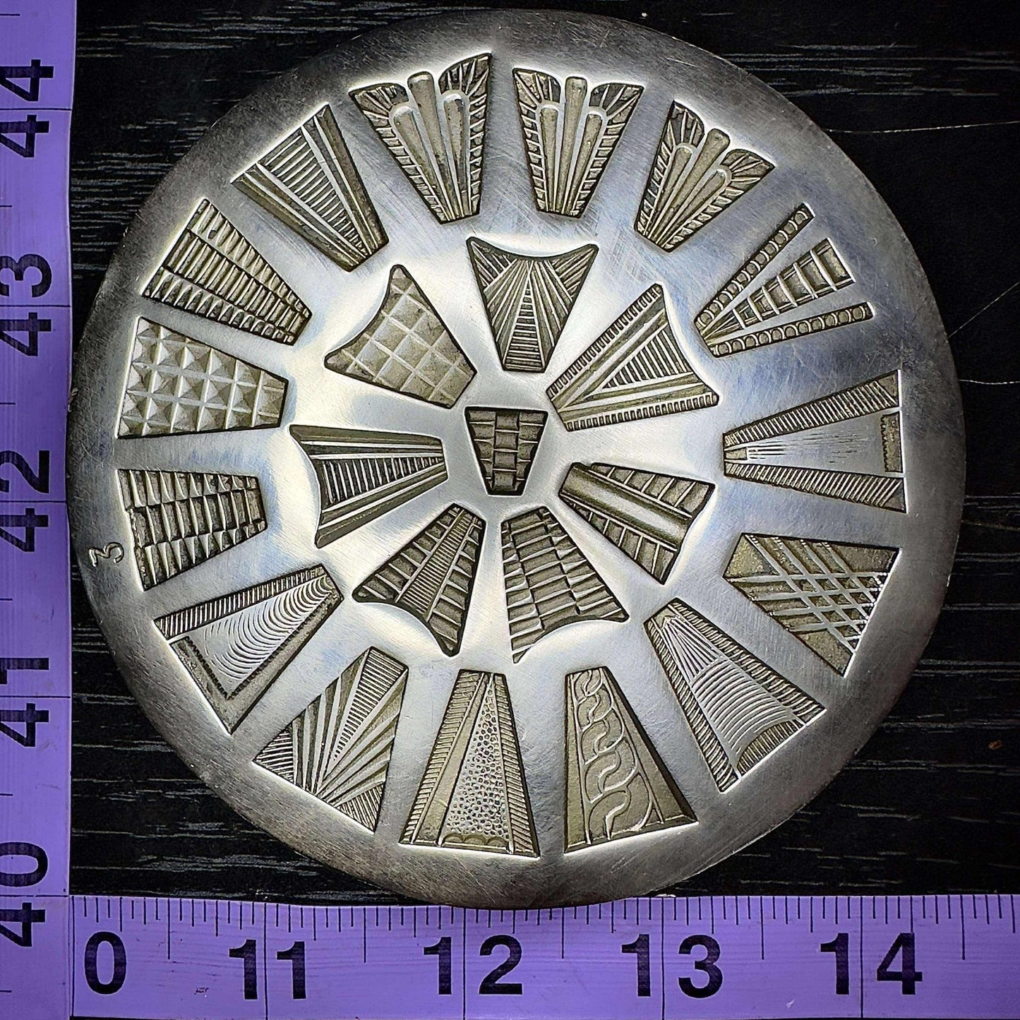 Art deco style vintage shot plate steel #3