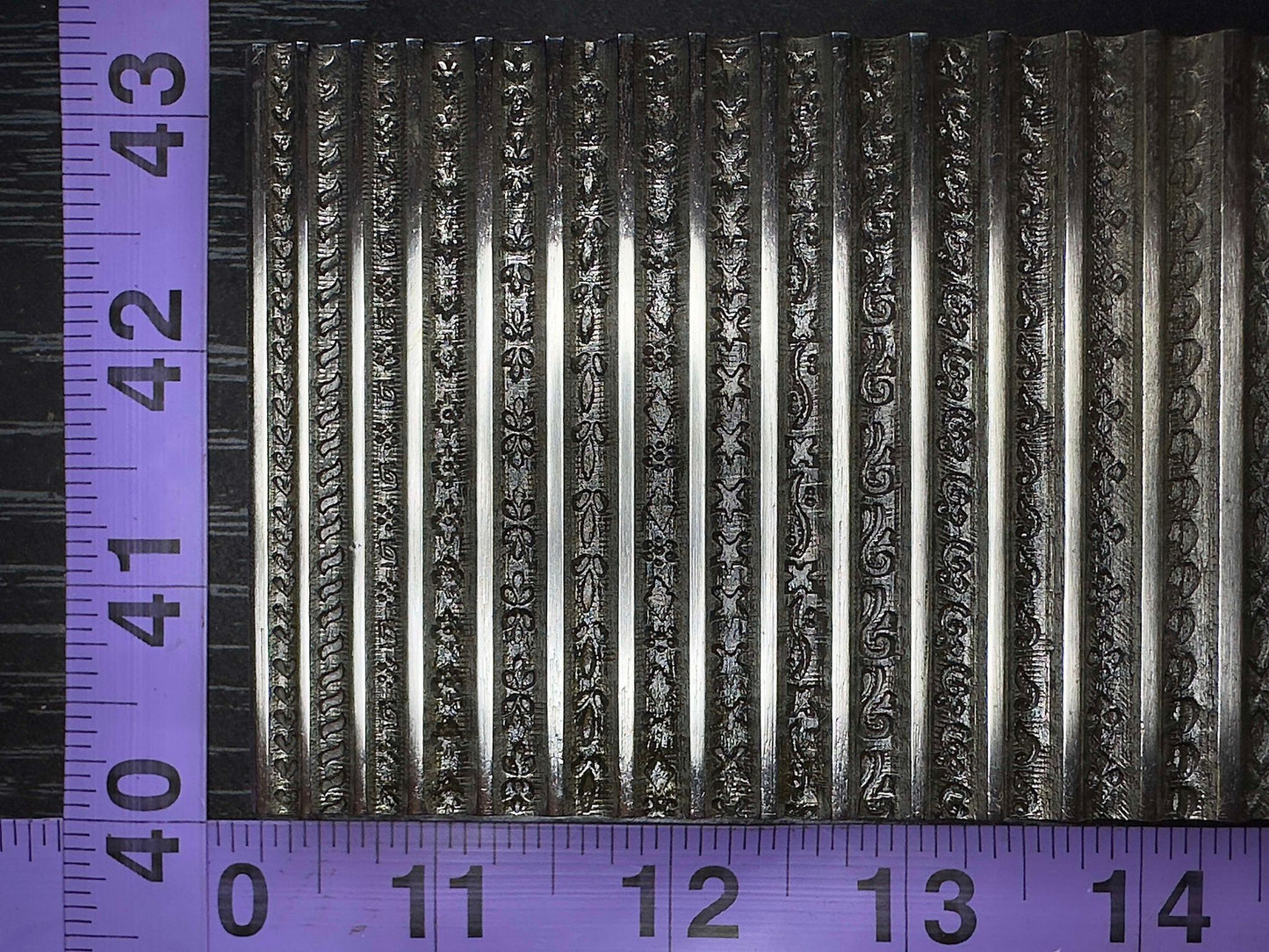 Multi channel, range of gauges wire die, steel plate. #4