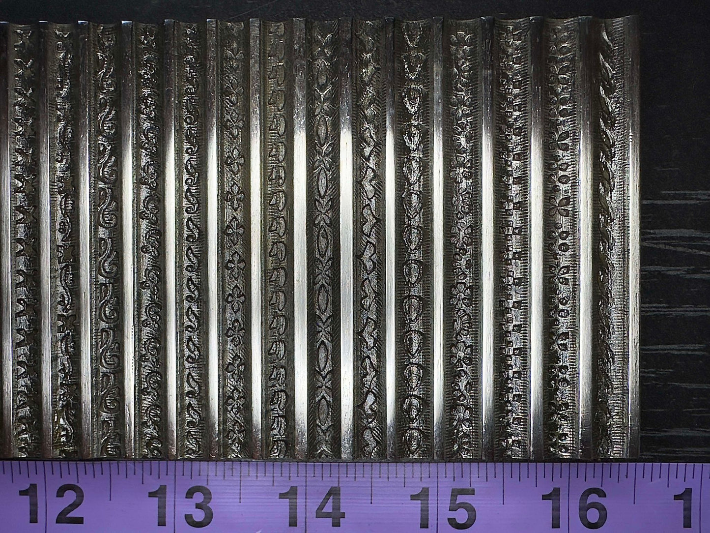 Multi channel, range of gauges wire die, steel plate. #4