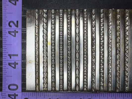 Multi channel, range of gauges wire die, steel plate. #8