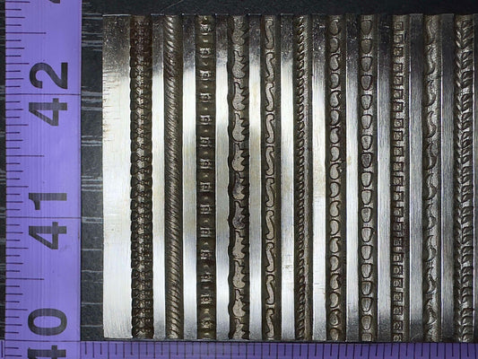 Multi channel, range of gauges wire die, steel plate. #9